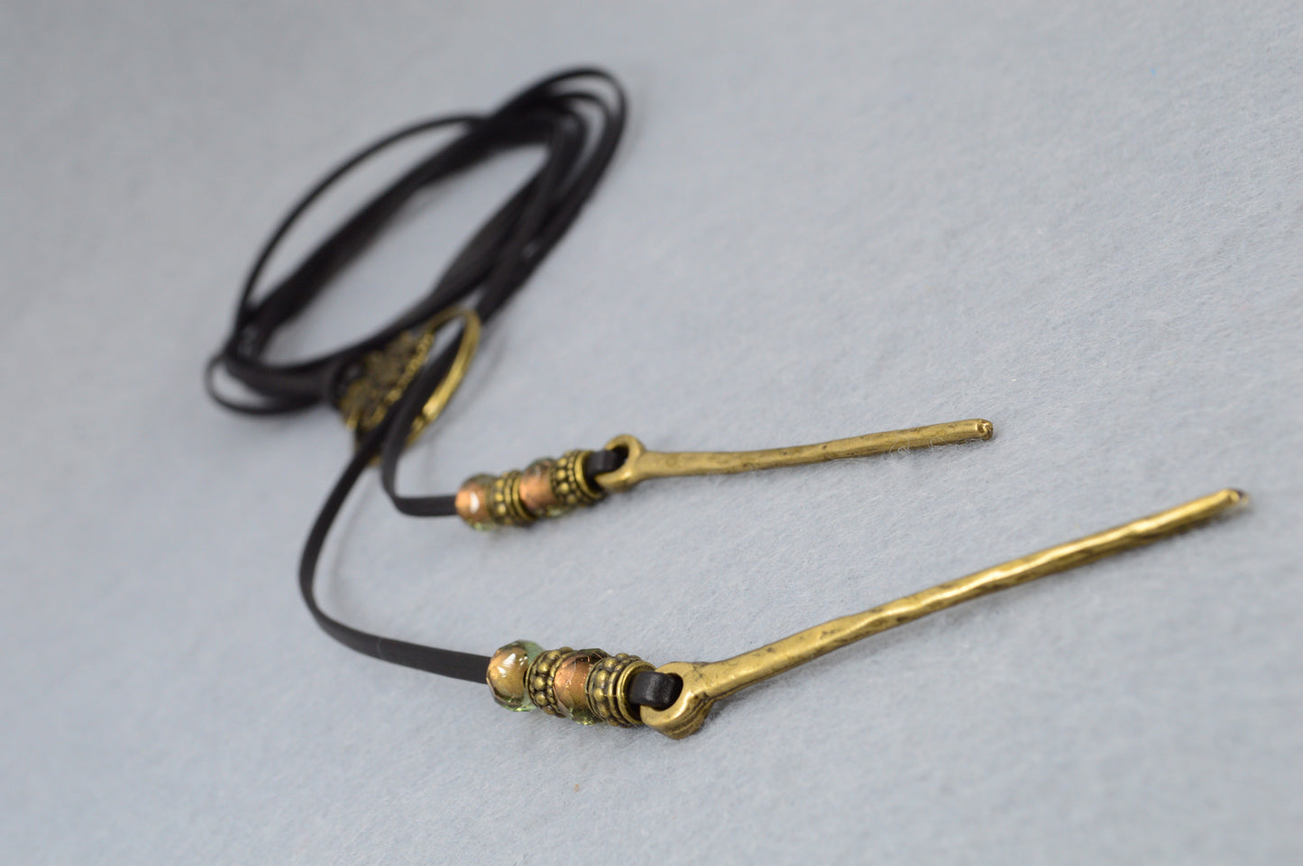 Boho Leather Cord Necklace | Elephant Pendant for Luck | Festival-Ready Adjustable Wrap