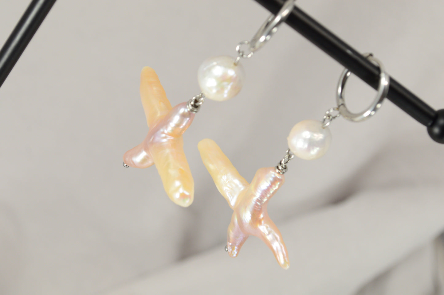 Bold Baroque Pearl Drop Earrings | Unique Statement Jewelry