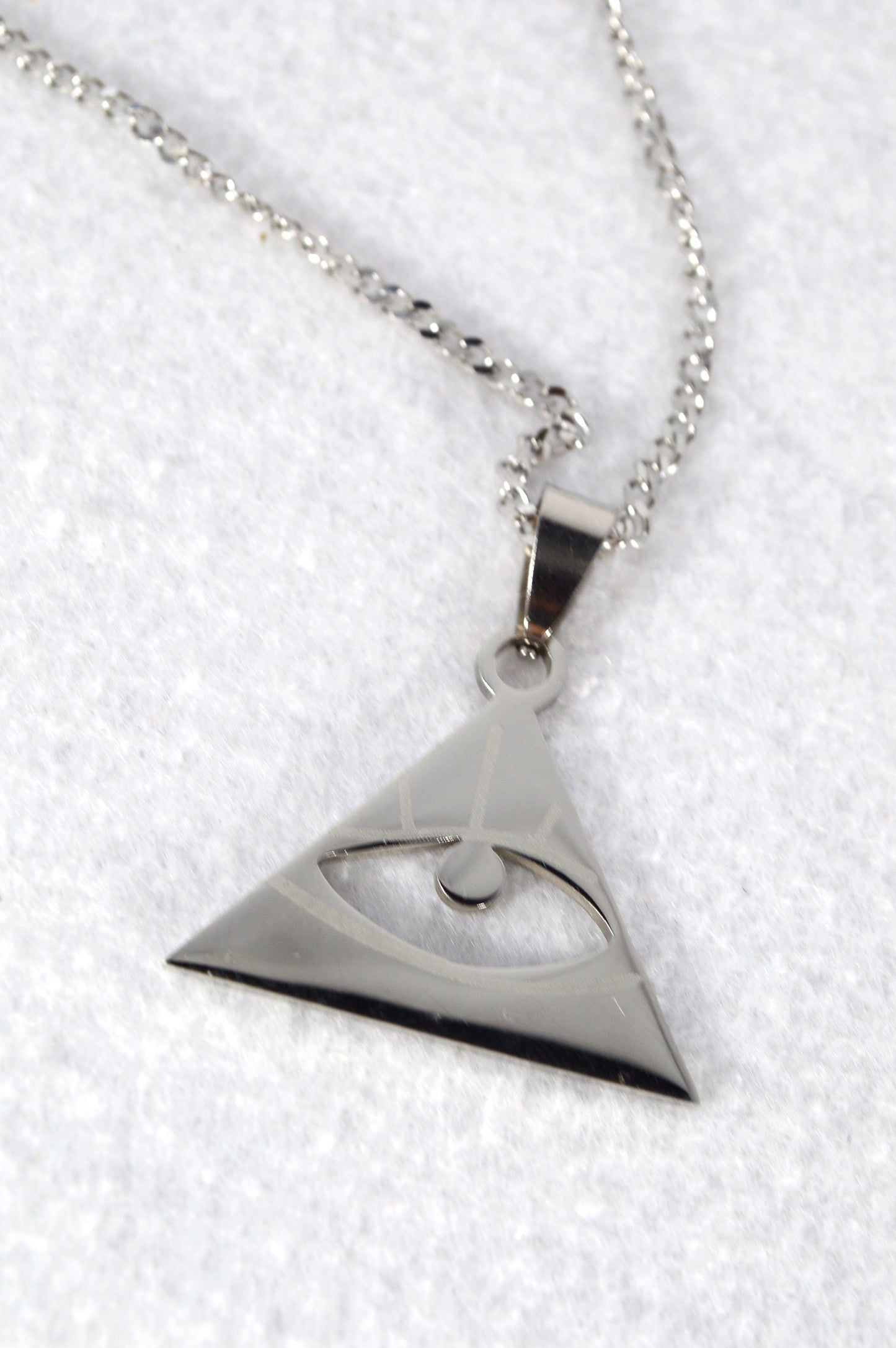 All-Seeing Eye Pendant, Meaningful Jewelry Gift, Mystical Eye Symbol Pendant, 25x29mm, 1"x1.14"