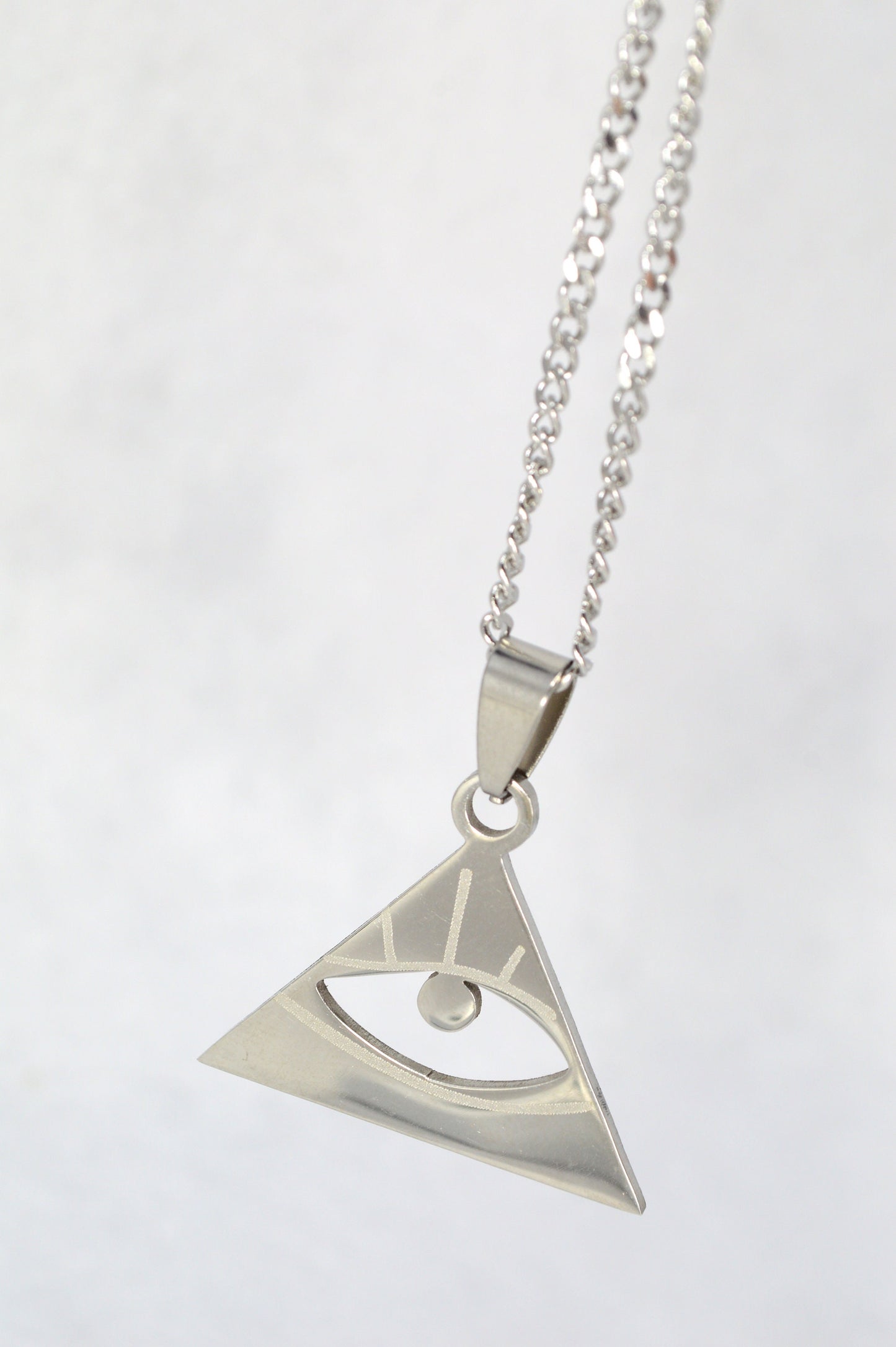 All-Seeing Eye Pendant, Meaningful Jewelry Gift, Mystical Eye Symbol Pendant, 25x29mm, 1"x1.14"