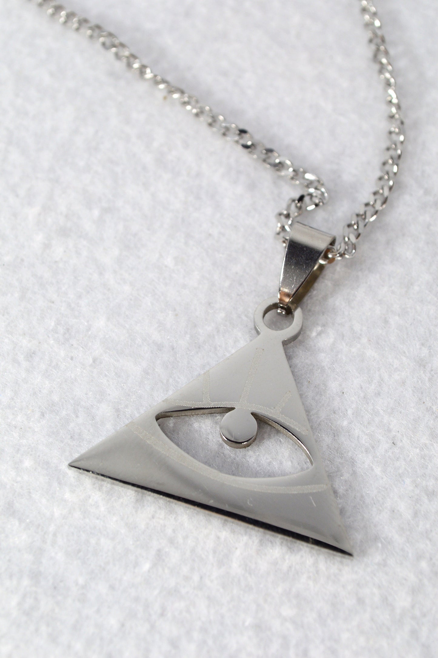All-Seeing Eye Pendant, Meaningful Jewelry Gift, Mystical Eye Symbol Pendant, 25x29mm, 1"x1.14"