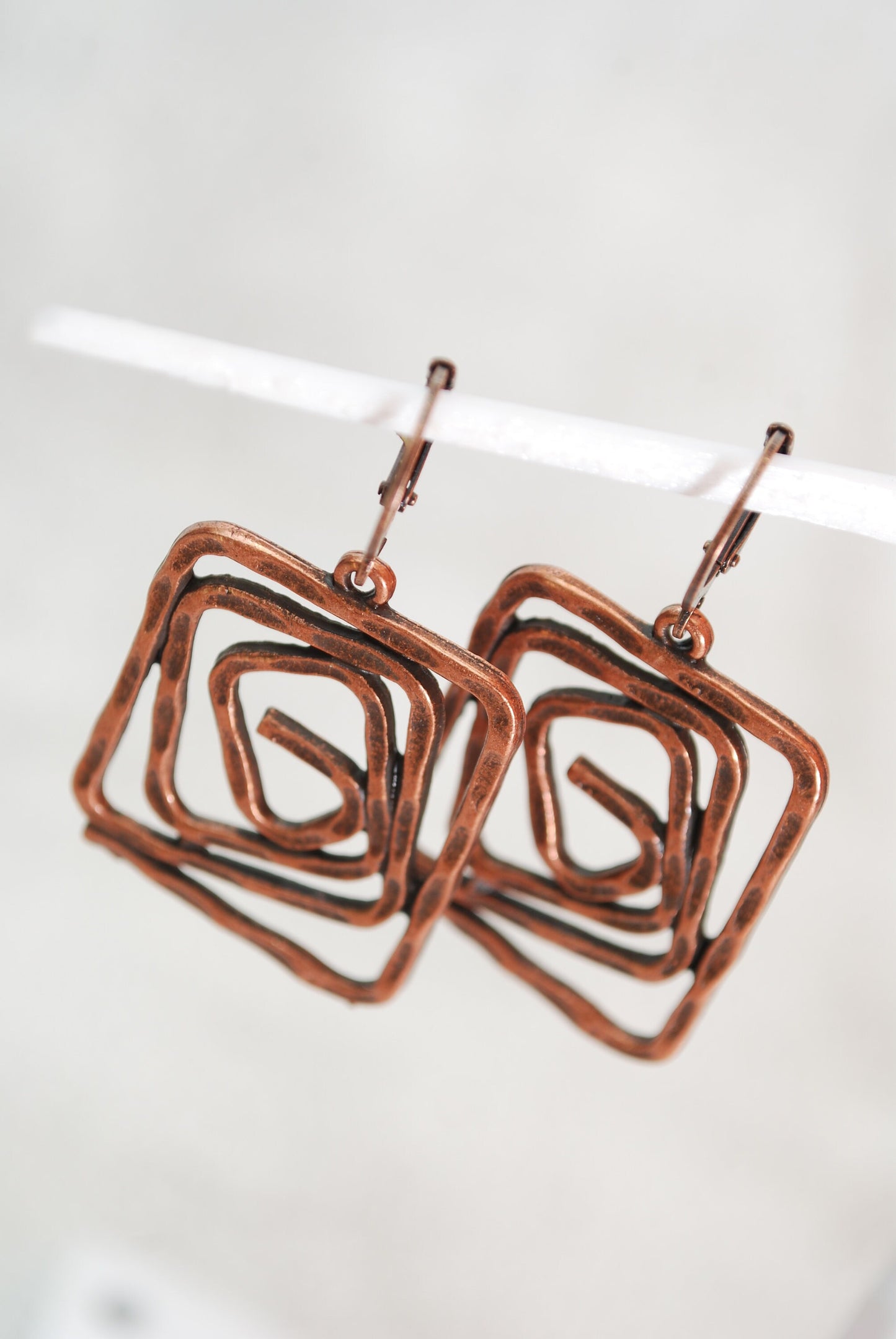 Bohemian-inspired Abstract Earrings with Earthy Tones and Chic Design for Daily and Special Occasions