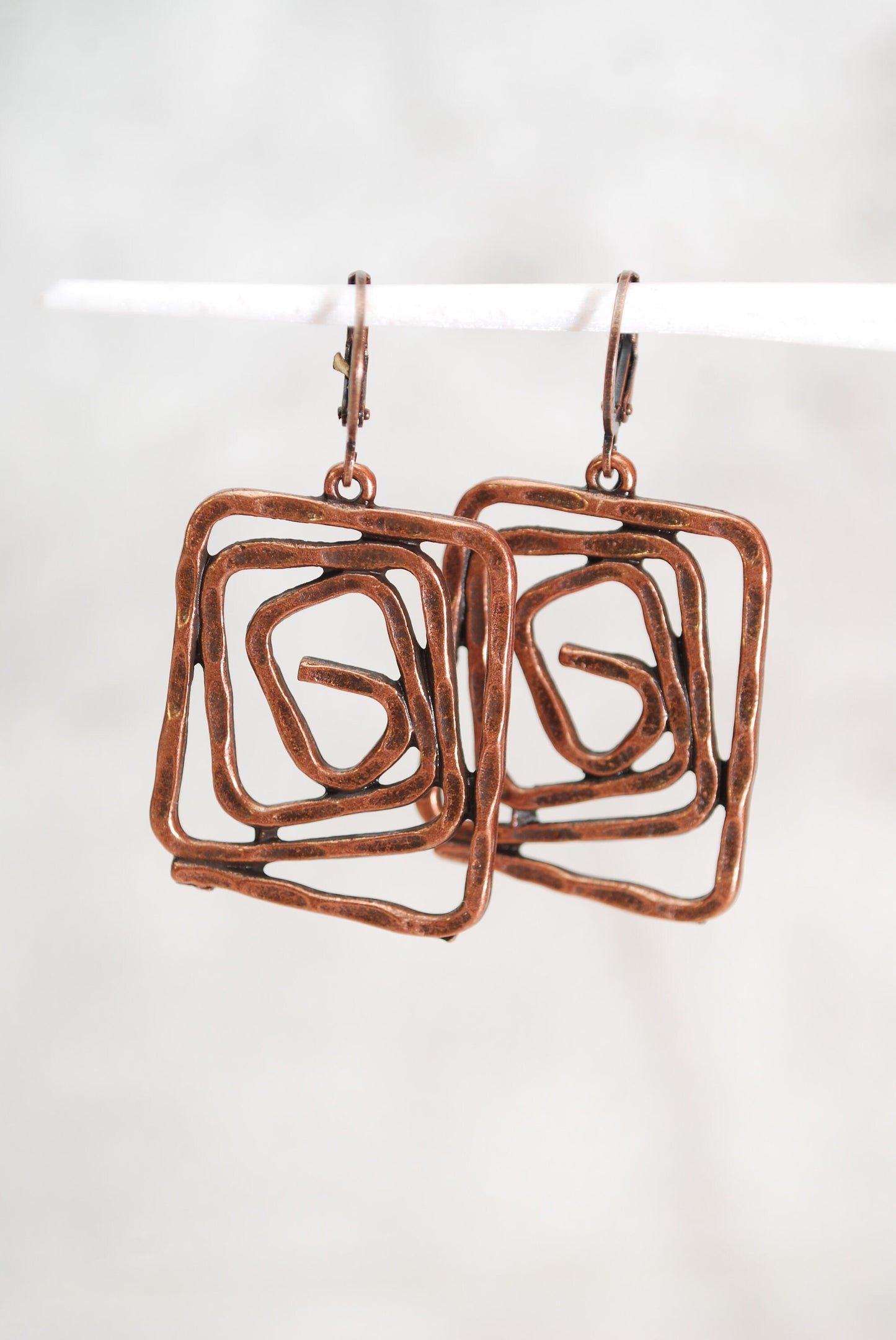 Bohemian-inspired Abstract Earrings with Earthy Tones and Chic Design for Daily and Special Occasions
