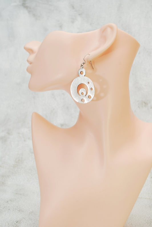 Tribal Circle Earrings - Limited Edition Estibela Geometric Jewelry