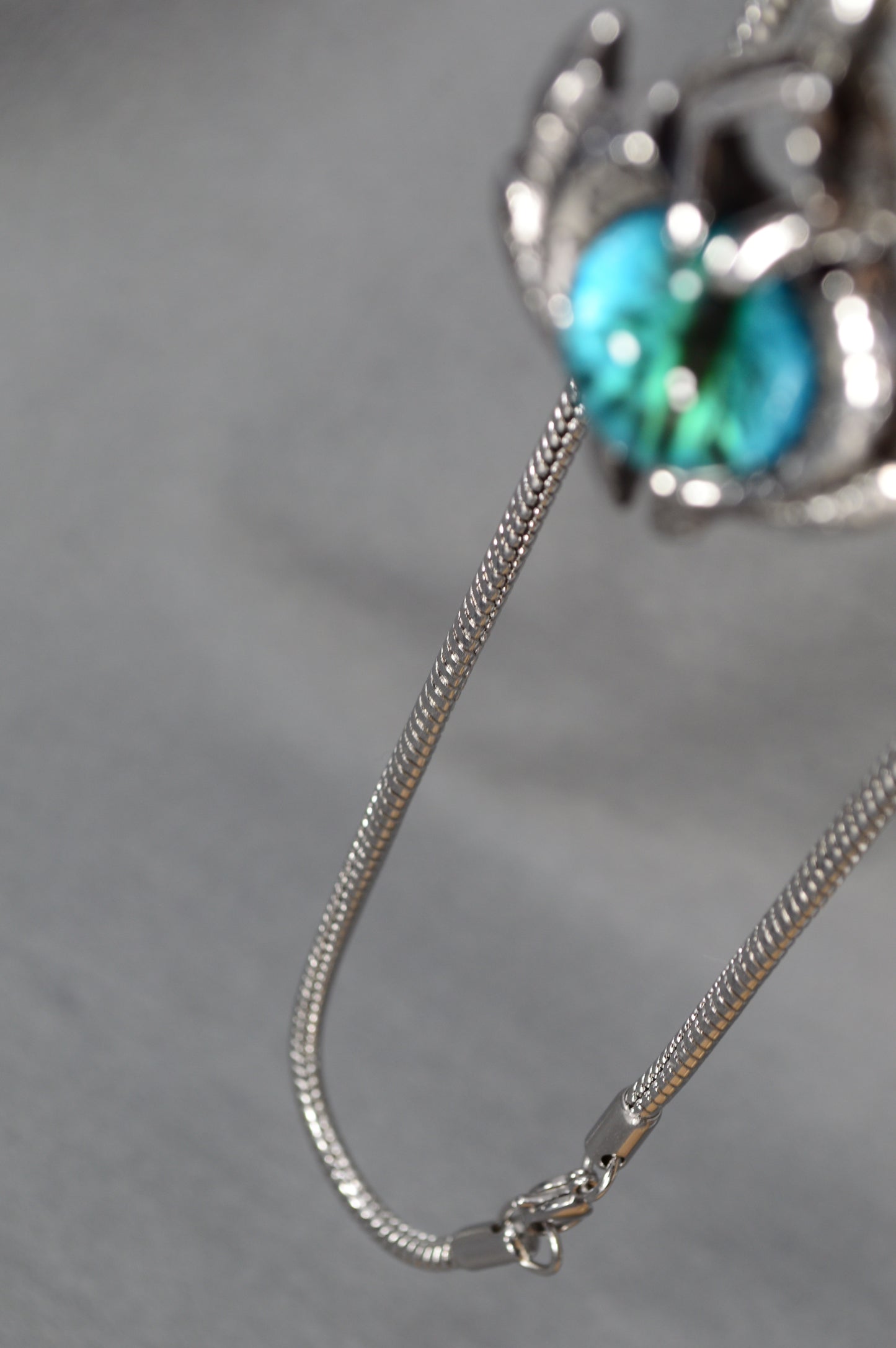 Dragon Eye Pendant Necklace – Fantasy Stainless Steel Amulet