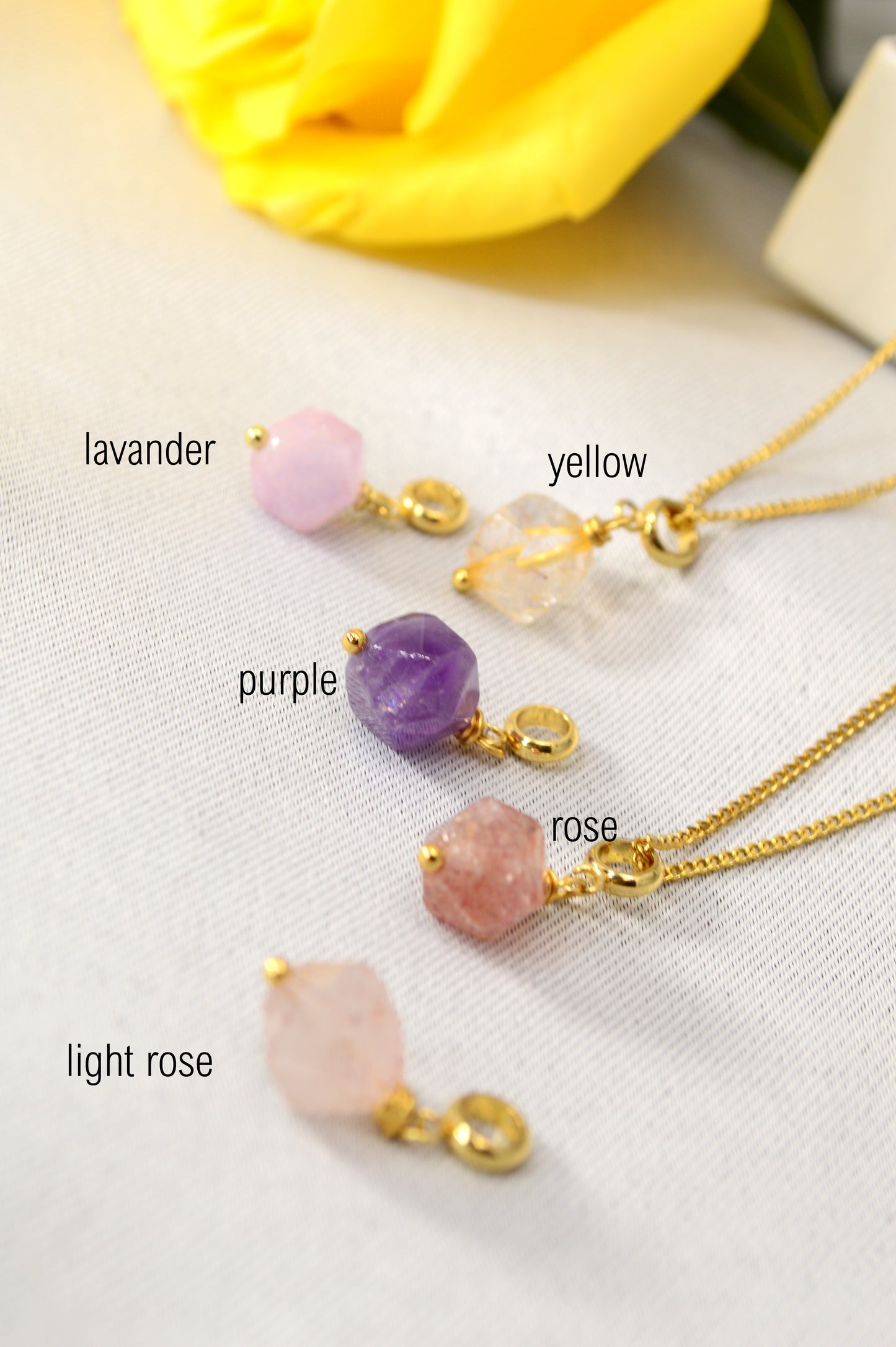 Super Seven Crystal Necklace – Raw Gemstone Pendant on Gold Stainless Steel Chain
