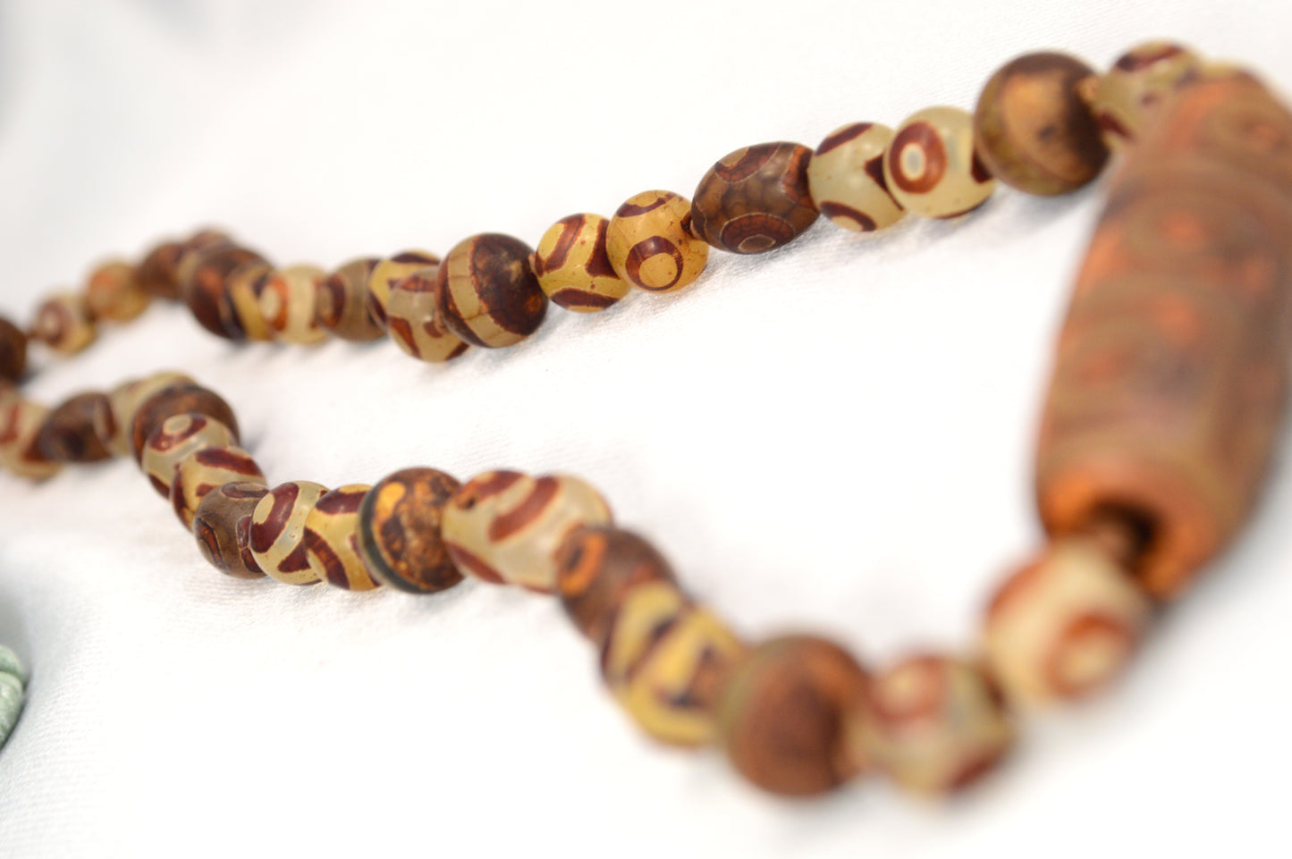 Tibetan-Style Earthy Dzi Necklace