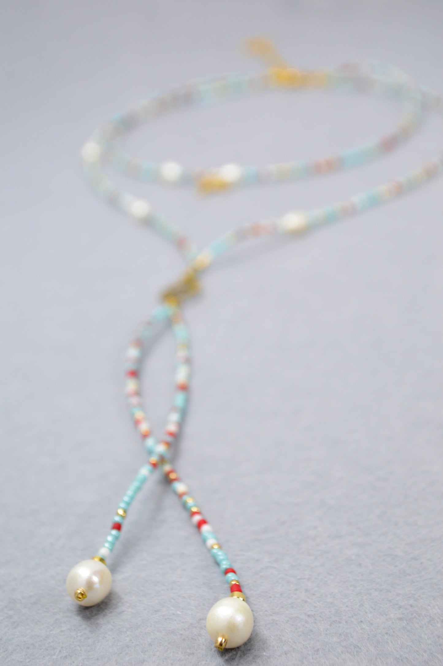 Desert Sky Collier lariat soleil et lune avec perles
