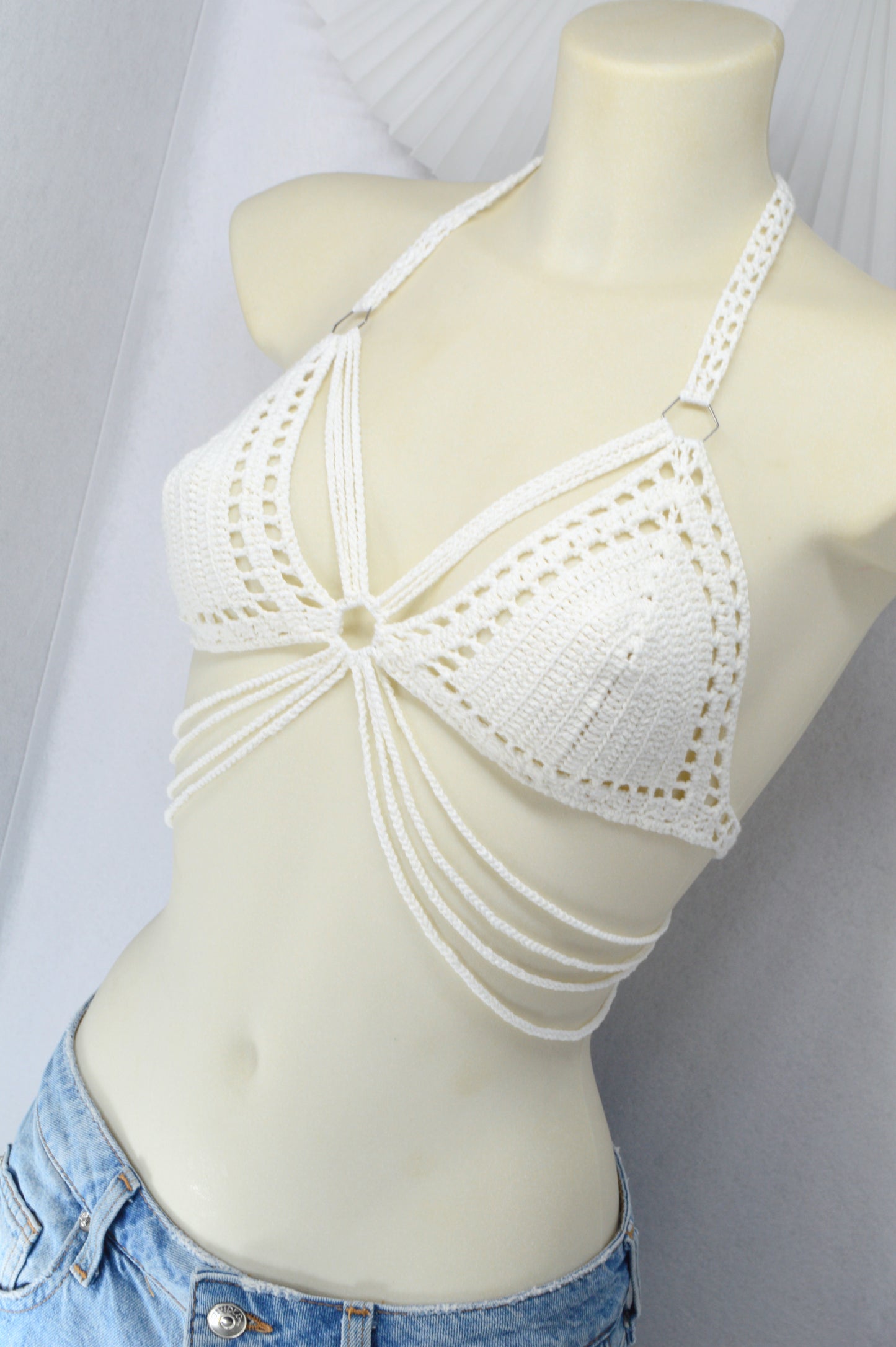 White Moonlight Handmade Crochet Bikini