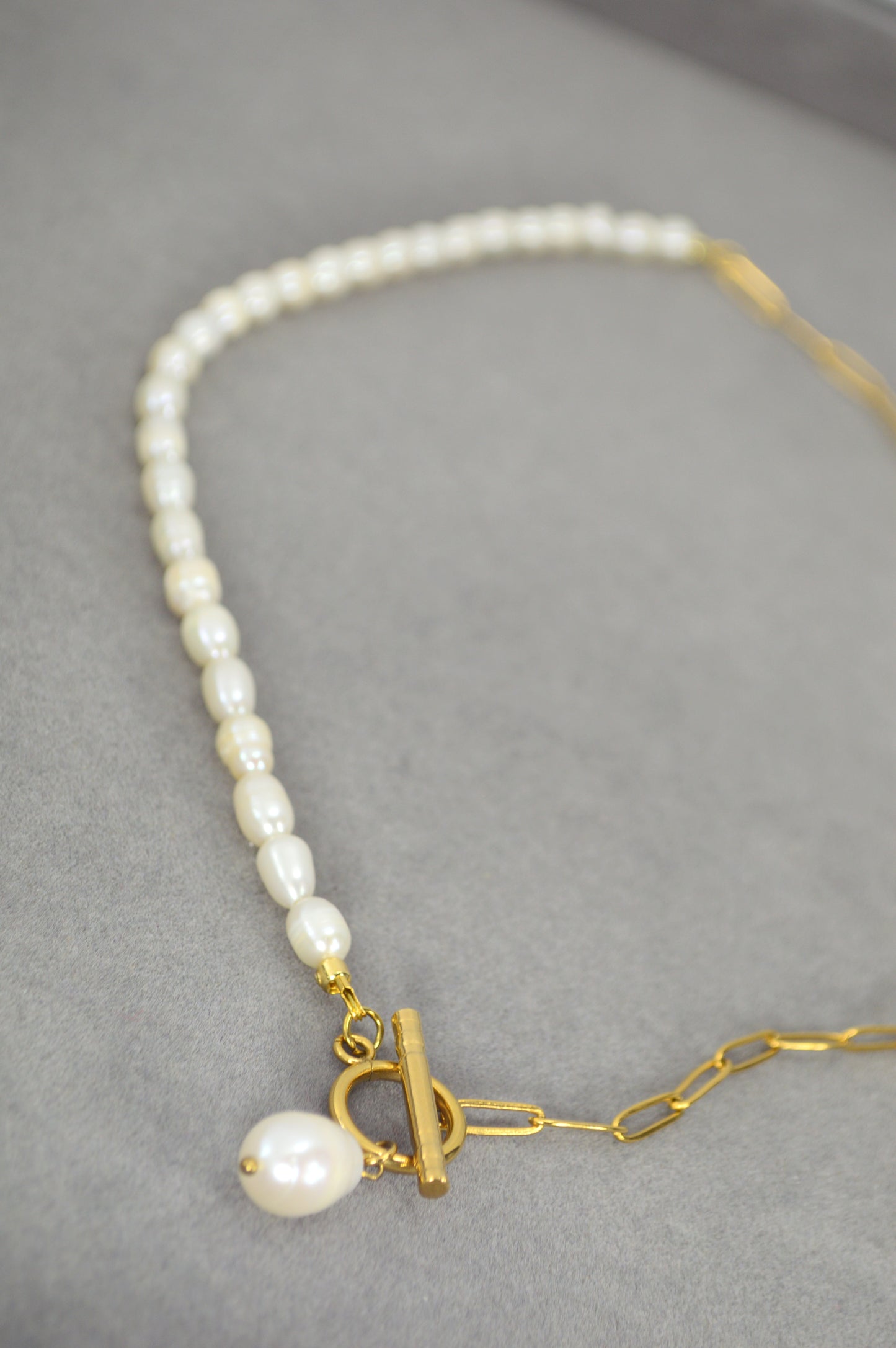 Collier Mi-Perles Mi-Chaîne