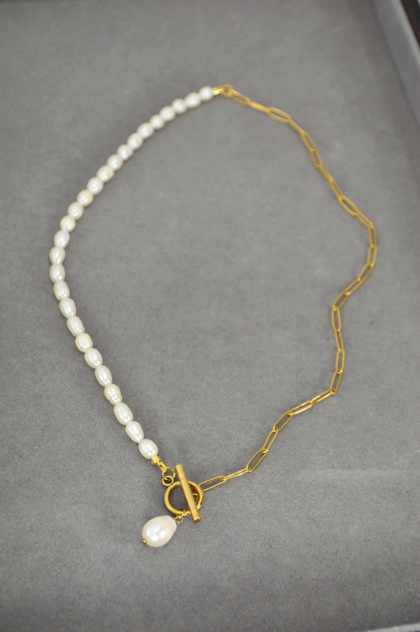 Collier Mi-Perles Mi-Chaîne