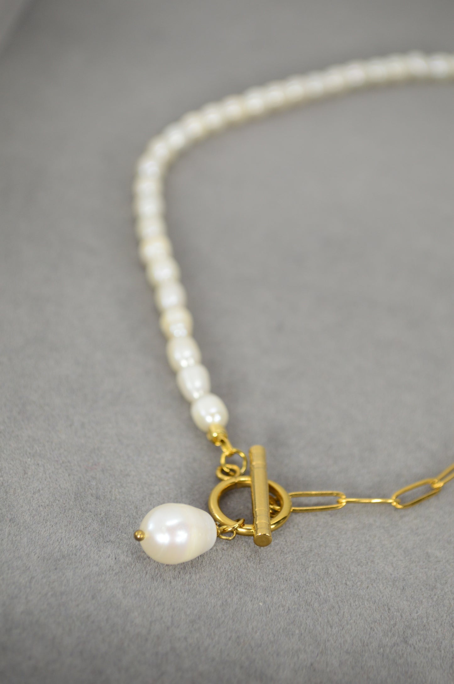 Collier Mi-Perles Mi-Chaîne