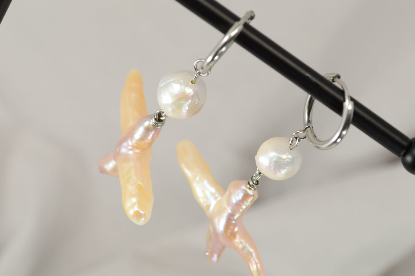 Bold Baroque Pearl Drop Earrings | Unique Statement Jewelry