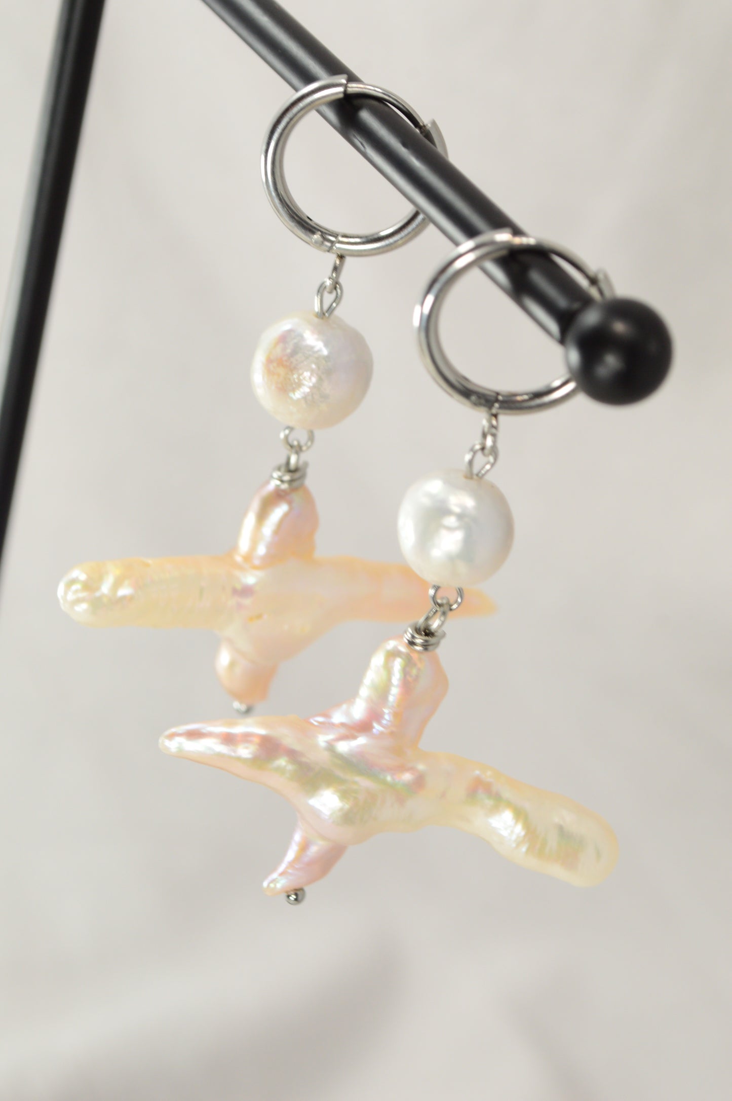 Bold Baroque Pearl Drop Earrings | Unique Statement Jewelry