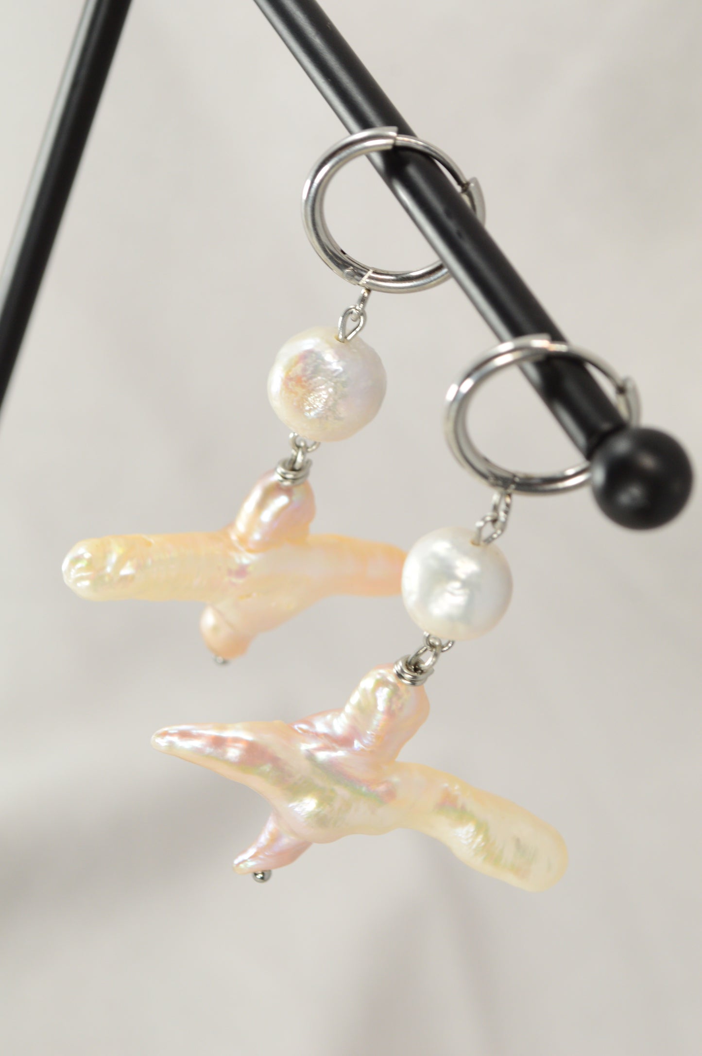 Bold Baroque Pearl Drop Earrings | Unique Statement Jewelry
