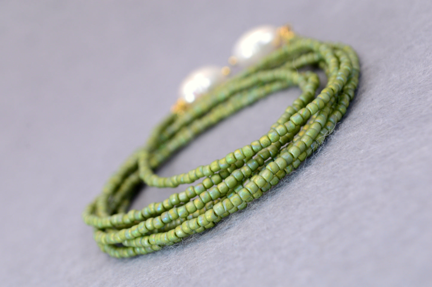 Boho Pearl Lariat Necklace – 31 Colors | Handmade Beaded Y Necklace with Freshwater Pearls | Adjustable Long Layered Necklace for Women