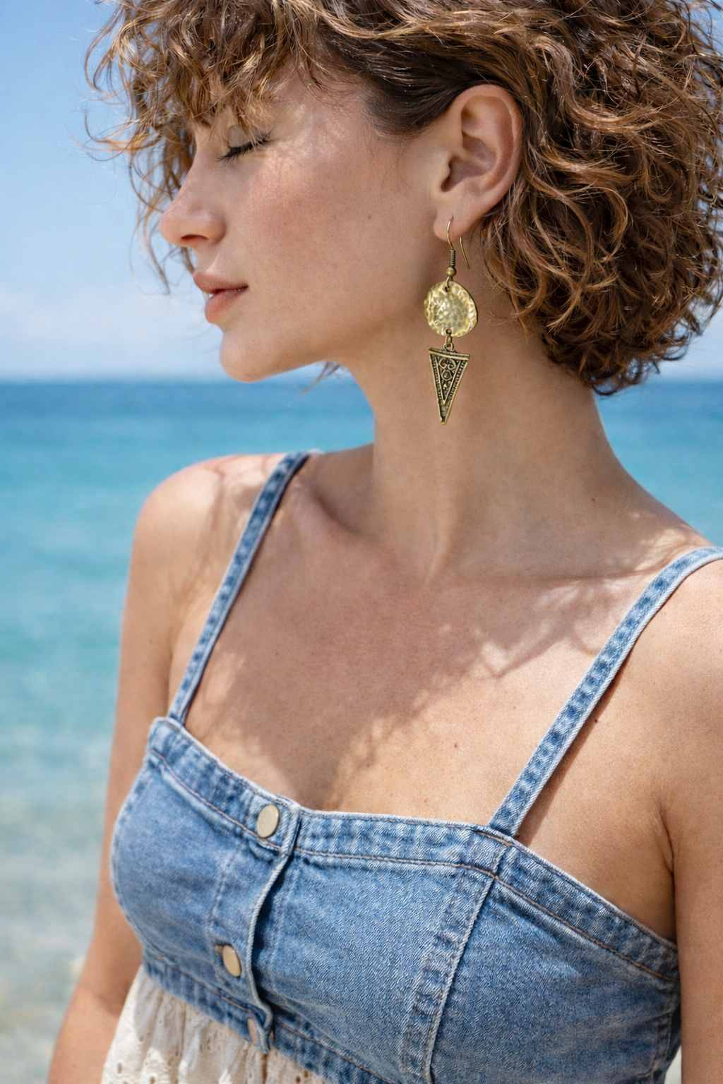 Boho Tribal Geometric Drop Earrings