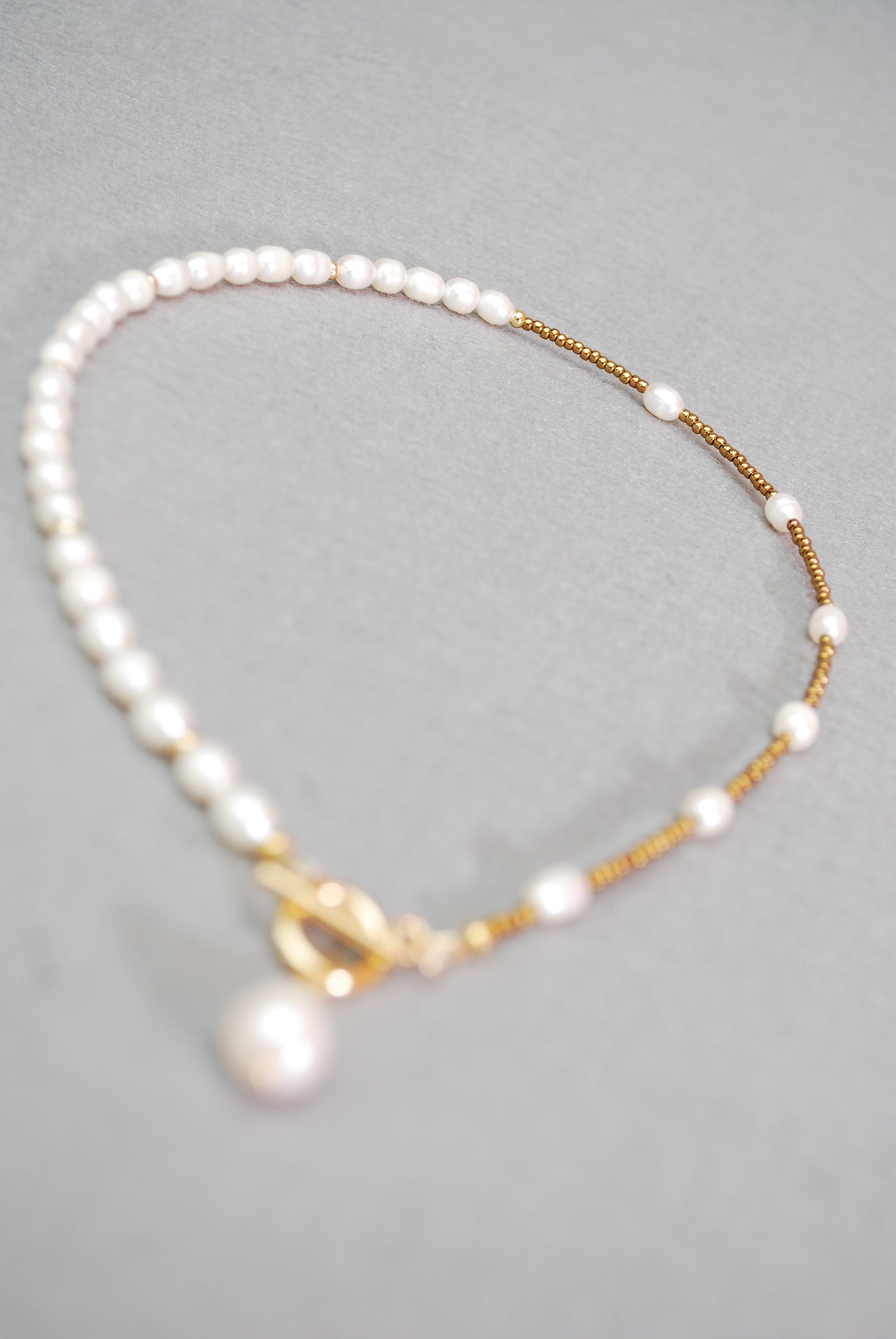 Elegant Half Seed Beads & Half Freshwater Pearl Necklace - Custom Handmade Jewelry for Business Ladies, Brides and Mothers