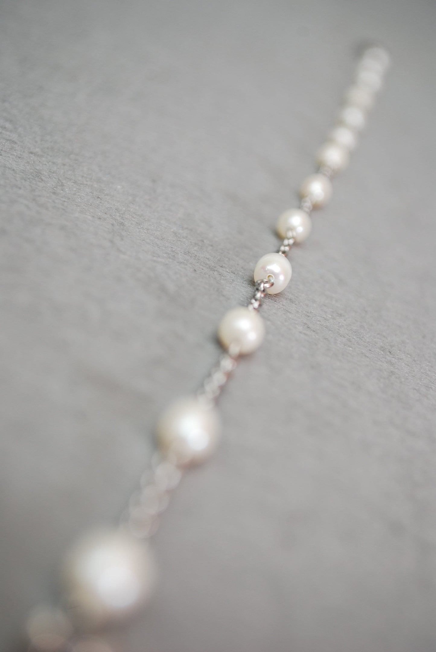 Freshwater Pearl Set of Choker & Earrings with Stainless Steel Chain, Long Pearl Earrings, Beaded Choker