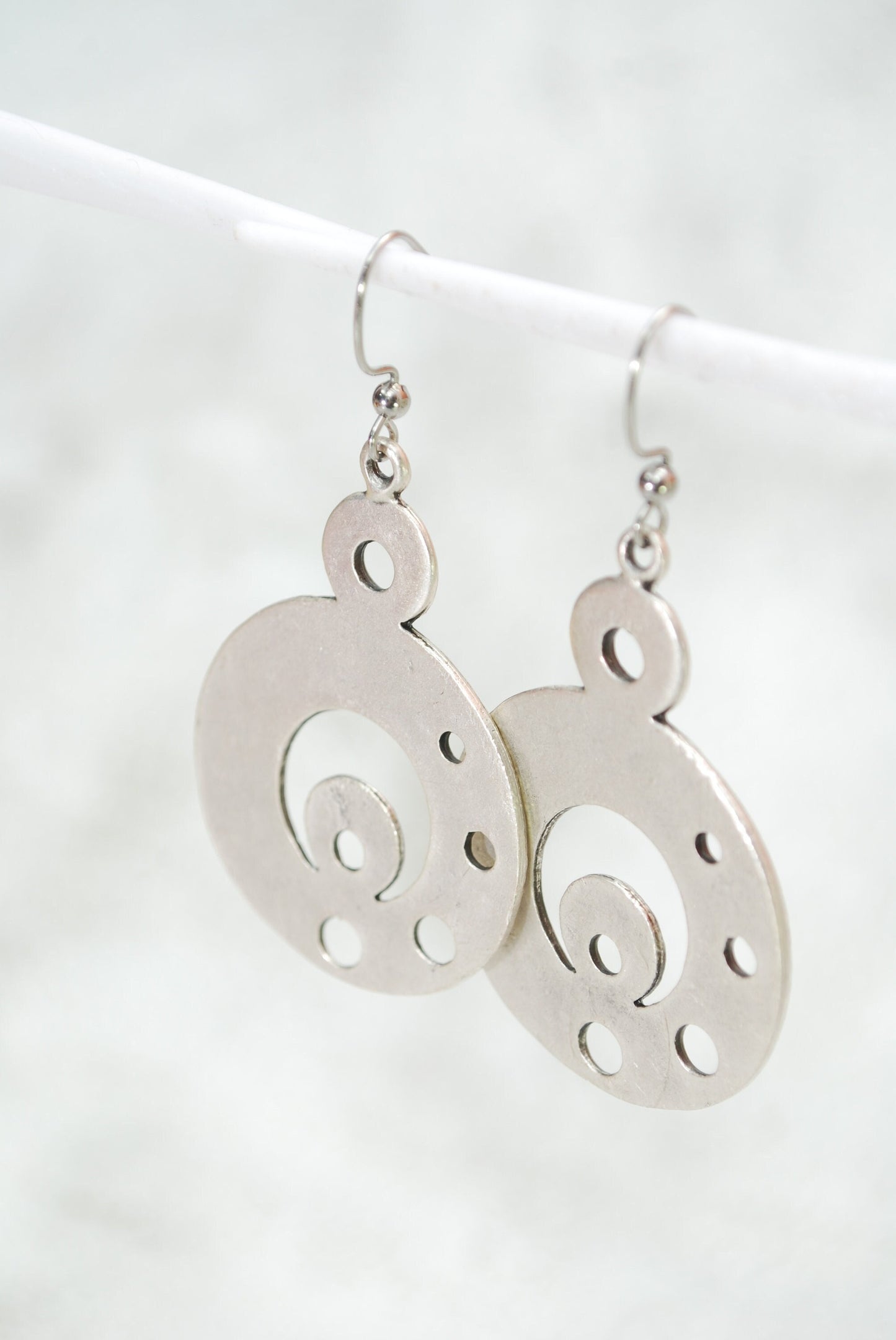 Tribal Circle Earrings - Limited Edition Estibela Geometric Jewelry