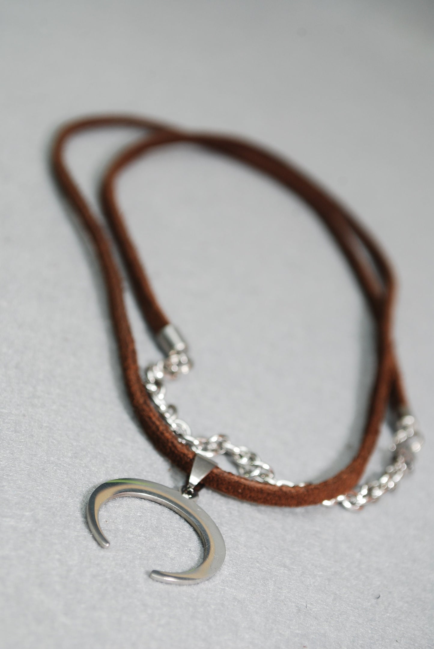 Graceful Minimalist Butterfly Necklace with Hi-Quality Leather Cord and Stainless Steel Pendant - One of a Kind Design