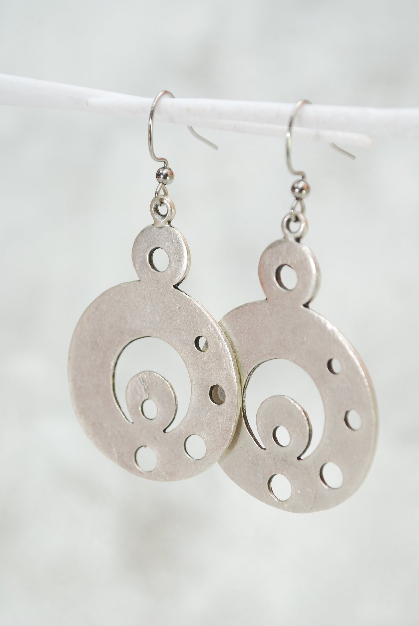 Tribal Circle Earrings - Limited Edition Estibela Geometric Jewelry