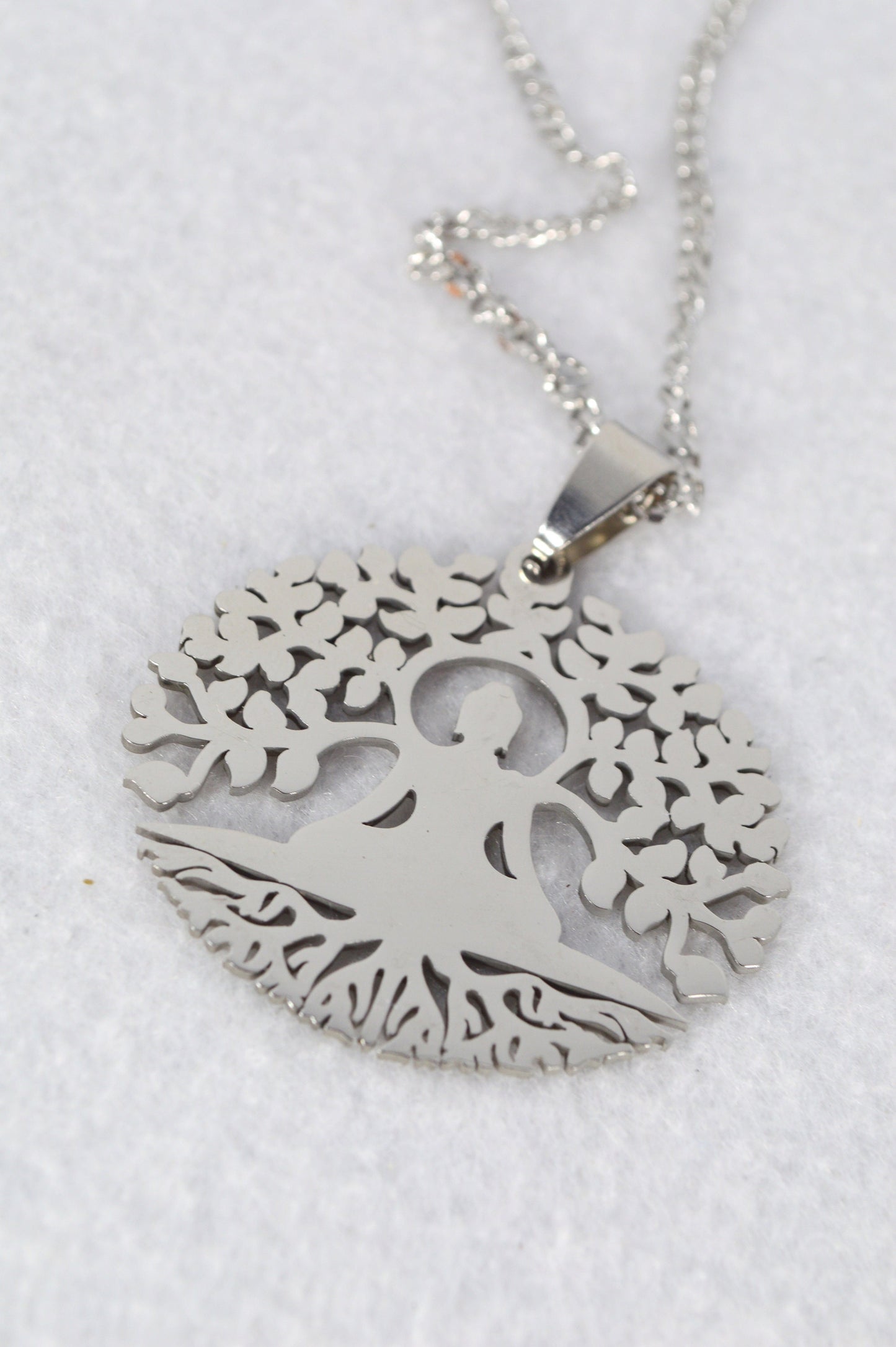 NEW *** Serenity Tree Buddha Pendant: A Symbol of Harmony and Enlightenment in Nature-Inspired Design. 32mmx35mm - 1.1"x1.4"